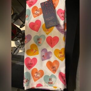 Rachel Roy Conversation Hearts Valentine’s Day Kitchen Towels Set of 2